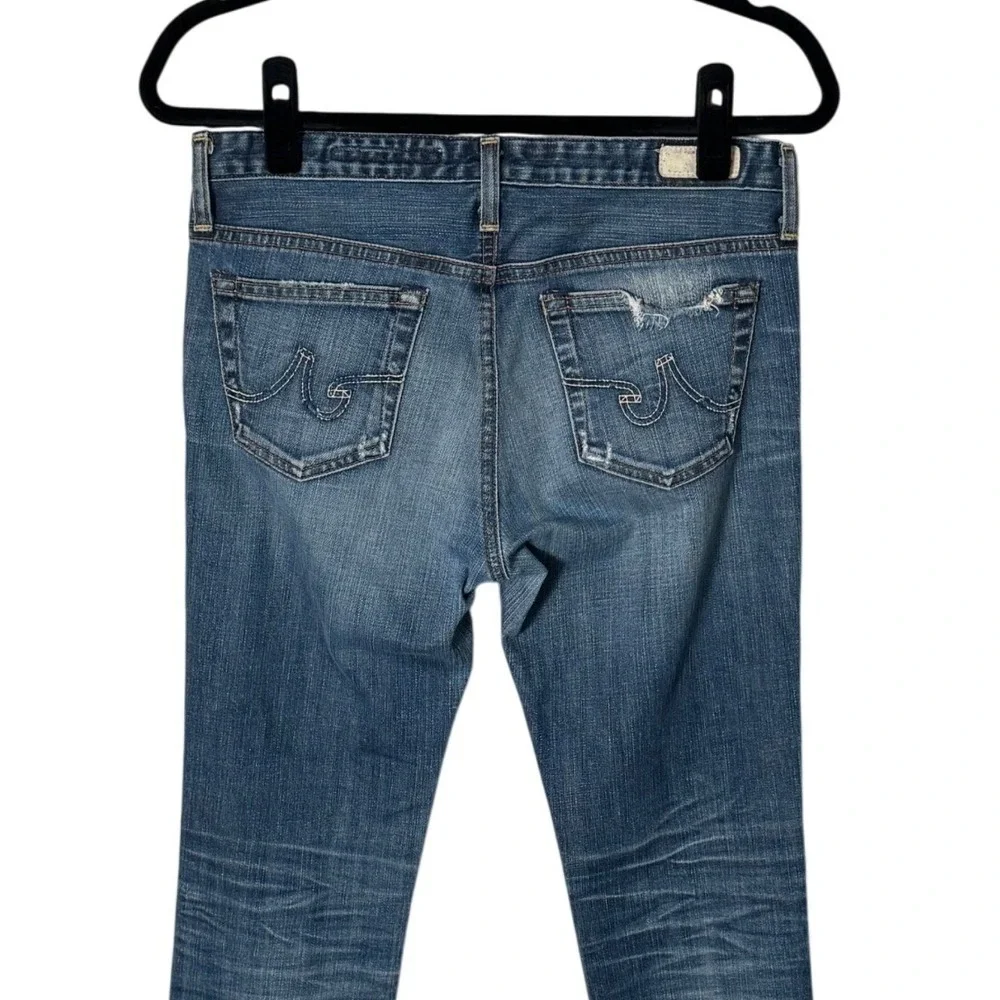 Adriano Goldschmied Premiere Skinny Straight Distressed‎ Jeans Medium Wash 28